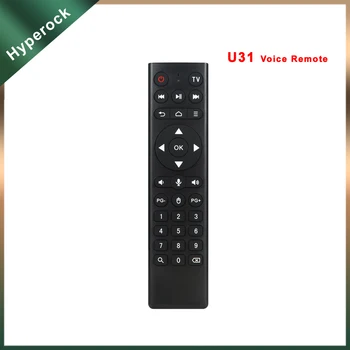 U31 Wireless Smart TV Controller 31Keys IR 2.4 G Giroscop Aer Mouse-ul Google Voice Control de la Distanță 41930