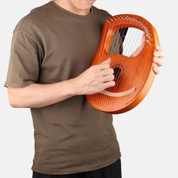 Lemn 16 Șir de Liră Harpă cu Tuning Cheie Geanta Șiruri de Schimb Ponturi instrument Muzical pentru Copii Cadou Incepator Copii 41943