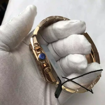 Moda aur a Crescut de ceas de Lux barbati automată U1 fabrica de sticlă de safir zdrobitoare daytona ceasuri toate cadrane mici lucrări AAA+ 001 41971