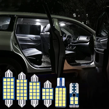 Pentru Hyundai Santa Fe 3 DM 2013 2016 2017 7pcs Auto Bec LED-uri de Interior Lectură Lampă Oglindă parasolar Lumina Portbagaj Accesorii