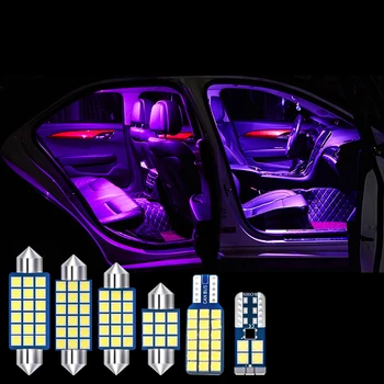 Pentru Hyundai Santa Fe 3 DM 2013 2016 2017 7pcs Auto Bec LED-uri de Interior Lectură Lampă Oglindă parasolar Lumina Portbagaj Accesorii