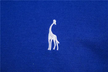 2020 Vara Marca Mens T-shirt din Bumbac Tricou Barbati Solid Slim Fit Maneca Scurta Girafa Broderie Tricouri Barbati Pologiraffe 4231