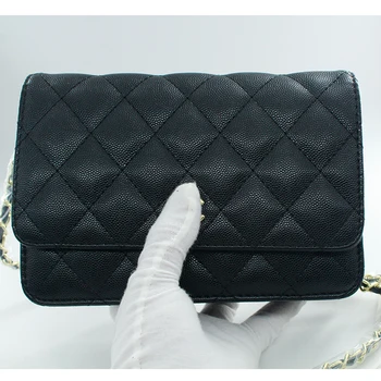 De lux de Designer de brand femei geantă de umăr din piele PU caviar răpăit sac Rombic model de geanta Femei pachet Diagonală
