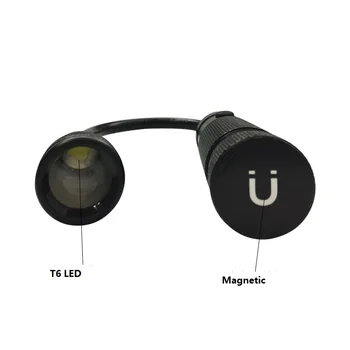 360 de Grade Flexibilă cu LED-uri Lanterna Magnetizate Cap Telescopic T6 LED Camping Lanternă Magnetică a Ridica Instrumentul de Lampa 42593