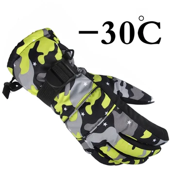 Profesionale cap toate-vreme impermeabil termică schi manusi pentru barbati femei copii de iarnă de schi mănuși în aer liber