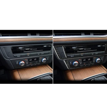 Potrivit pentru Audi A6 A7 2012 - 2018 LDH Interior Auto CD Aer Condiționat Capacul Panoului Personalizat Piese Auto din Fibra de Carbon