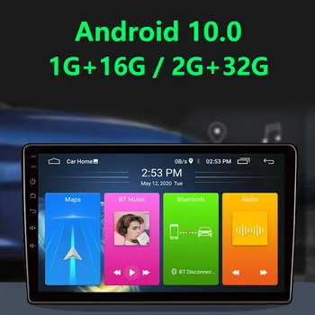 GPS, Autoradio IPS Touchscreen Radio Auto Audio 9 inch Android 10 pentru Peugeot 206 2000-2016 4395