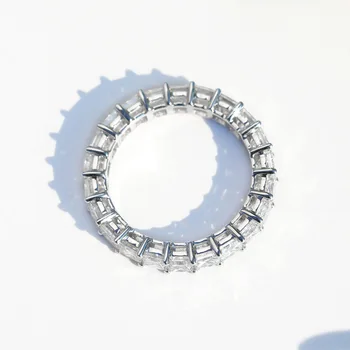 14K Aur Alb Bijuterii Inel pentru Femei Anillos De Bizuteria Nunta de Piatră prețioasă Naturale Clasic de Logodna cu Diamant Peridot Inele Cutie