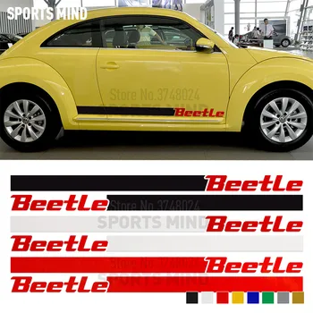 1 Pereche de Vinil Styling Auto Pentru Volkswagen Beetle Rline TDI STI New Beetle Accesorii Usi Laterale Benzi Autocolante, Decalcomanii de Automobile