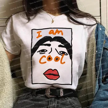 Picătură de apă smiley Moda tricou femei Harajuku amuzant eu sunt fata Cool fata de T-shirt Colorat zâmbet Teuri Bucurați-vă de muzică grafic Topuri