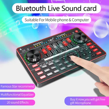 G3 USB Extern Live placa de Sunet Studio Recod webcast Audio karaoke Mixer pentru Telefonul Mobil, PC, laptop Broadcast live Streaming