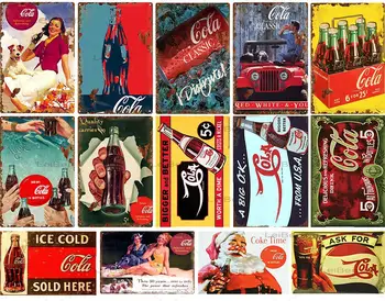 Gheață coca-Cola de Vânzare Tablă de Metal Semn de modă Veche Placa de Metal Retro Poster Art Decor Acasă Bar Cafenea Restaurant Perete Tin Pictura 4473