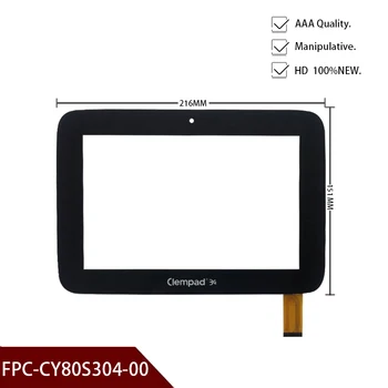 Original Nou Panou de Ecran Tactil de sticlă FPC-CY80S304-00 pentru ClemPad 3G tablete panou tactil senzor de transport Gratuit