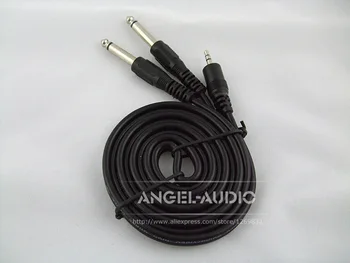 De înaltă Calitate 3pcs/Lot 3M 3.5 mm la Dublu 6.5 mm 6.3 mm Jack Plug Cablu Conector Audio de Plumb Mixer Amplificator de Putere Cablul de Sârmă