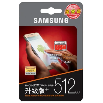 SAMSUNG Card de Memorie Micro SD EVO PLUS 512GB SDHC, SDXC Clasa Class10 C10 UHS-1 TF Carduri Trans Flash 4K microsd