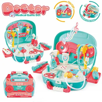 2 stiluri de Copii Doctor Kit, Copii-Pretinde a Juca Jucărie Medicale Stabilite,muzică ușoară Doctor Jucării pentru Fete și Copii