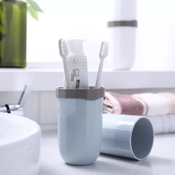 1BUC Simplu periuța de dinți cutie portabil cupa de spălare perie dinte cupa set dintilor cu pasta de dinti pasta de dinti de stocare