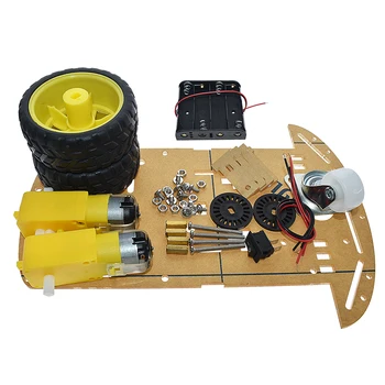 Noi Evitare urmărire Motor Robot Inteligent Auto Chassis Kit Viteză Encoder Cutie Baterie 2WD cu Ultrasunete module Pentru Arduino UNO R3 kit