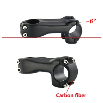 Carbon MTB Biciclete Stem 6 Grade 31.8 MM de Carbon Biciclete Rutier Stem 60/70/80/90/100/110/120mm UD Matt