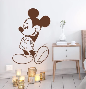 Disney Mickey Mouse Autocolante De Perete Dormitor, Pepinieră Decor Acasă Accesorii De Desene Animate De Perete Decalcomanii De Vinil De Artă Murală Diy Tapet