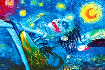 Personalizate De Imprimare Panza De Decorare Perete Vincent Van Gogh Pictura Poster Joker Autocolante De Perete Birou Decalcomanii Glumă Wallpaper #172#