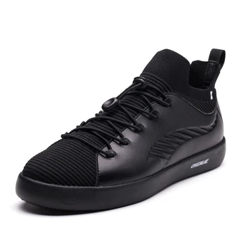 ONEMIX Unisex din Piele Pantofi Casual Barbati Adidasi Mocasini 2019 Clasic Respirabil Ochiuri Tricotate Skateboarding Formatori Pantof de Tenis