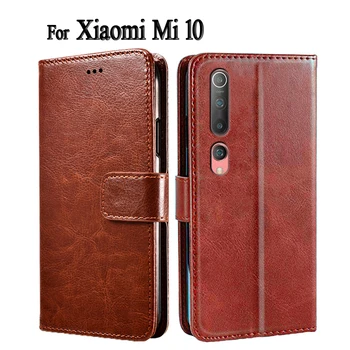 Flip Cover Pentru Xiaomi Mi 10 Caz Capa Stand Portofel Telefon Coajă De Protecție Coque Caz Pentru Xiami 10 Km De Piele Carte Hoesje Funda