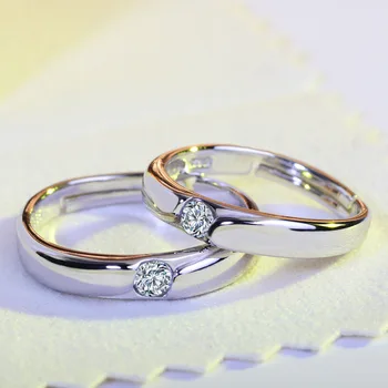 2 Buc de Bijuterii de Cristal cu 30% reducere Inel de Logodna pentru Barbati Femei Accesorii de Nunta Inele de Cuplu Aliancas de Casamento