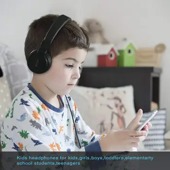 Drăguț Banda Căști Stereo Microfon Portabil set de Căști cu Fir pentru Copii Fete iPhone Telefon Mobil Samsung Cadou Roz