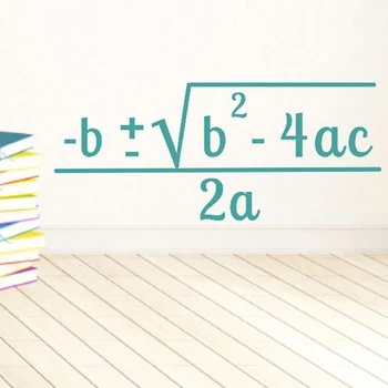 Matematica Clasa Decal Formula Pătratică De Vinil Autocolant Profesor De Matematică Decor Algebra Educația Școlară Decor E489