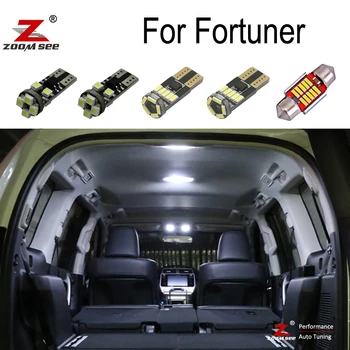Frumos Alb Canbus fara Eroare interior LED Dom Harta bec de interior pachet kit Pentru Toyota Fortuner MK1 MK2 (2005-2019)