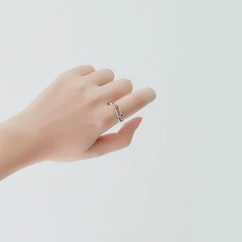 Punk Argint Thai Creativ Inele Reglabile Pin Inele Vechi Argint 925 Inele Degetul Arătător Pentru Femei en-Gros inel dragoste