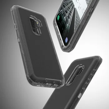 Lux Greu de Caz Pentru Samsung Galaxy S8 S9 Plus de Locuințe Clar PC-ul Bara de protecție Drăguț Dual Caz de Protecție Pentru Samsung S7 Edge Nota 8 9 4891