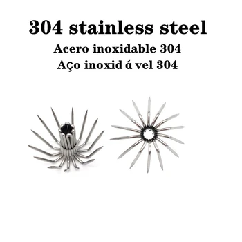 304 din oțel Inoxidabil 10buc 50pcs 100buc 200pcs 500pcs Calmar carlige Jig Atrage Accesorii Umbrella Spider Pescuit Sepie Pesca