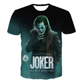 2019 Film de Groază Joker 3D Printed T Camasa SE Clovn de Moda Casual Amuzant tricouri Barbati Femei Hip Hop Streetwear T Shirt Tee Topuri 4933
