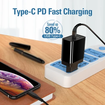 Coolreall Quick Charge 3.0 USB Încărcător Portabil pentru Huawei, xiaomi, Samsung QC3.0 30W Încărcător Rapid PD 3.0 Încărcător Rapid pentru iPhone