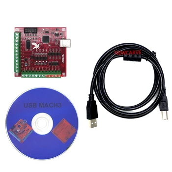 DIY CNC 4 Axe MACH3 Breakout Board USB 100Khz Interface Driver Motion Controller Driver Bord Pentru Strung NEWCARVE