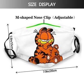Garfield Gura Masca de Fata GARFIELD 4 Masca Faciala Amuzant Kawai cu 2 Filtre pentru Adulți