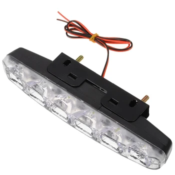 2019 Noi 2 buc/set 6 LED-uri 12V Zilei de Conducere Lumină de Funcționare DRL Auto Lampă de Ceață Impermeabil Alb 6000K Masina Sursă de Lumină