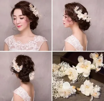 2020 coreene noi fire de mătase, flori mireasa frizură mireasa frumusete de nunta accesorii de par pentru fete roz ornament de par