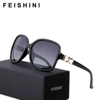 FEISHINI de Înaltă Calitate din material Plastic Nou Anti Oboseala Ochelari Fluture Brand de ochelari de Soare pentru Femei Polarizati UV400 Vidrio