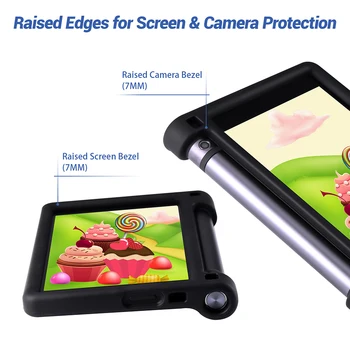 Viguros Caz pentru Lenovo Yoga Tab 3 8 HD Silicon Moale Capacul YT3-850M/F/N rezistent la Șocuri Rezistent Tableta Mâneci