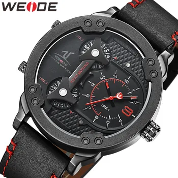 WEIDE Bărbați Ceas Analogic Ceas Reloj Hombre Militare Cuarț Topuri Brand de Lux de Afaceri mai Multe fusul Orar 2020 pentru Bărbați Ceasuri 5298