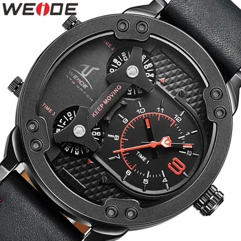 WEIDE Bărbați Ceas Analogic Ceas Reloj Hombre Militare Cuarț Topuri Brand de Lux de Afaceri mai Multe fusul Orar 2020 pentru Bărbați Ceasuri