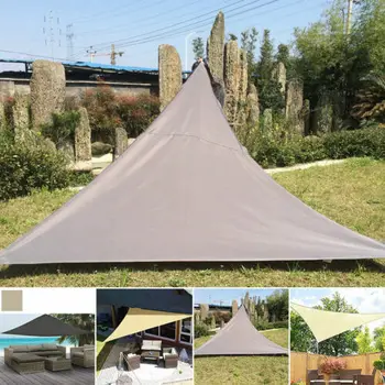 Triunghi 3x3x3m Impermeabil Adăpost de Soare Parasolar Protecție Baldachin în aer liber Patio în Grădină Piscină Umbra Naviga Tent Cort de Camping 2019