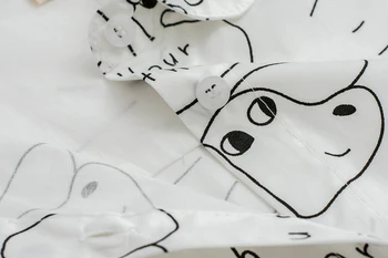 Toamna Primavara Pentru Femei Bluza Alba Cu Desene Animate Câini Litere Sunt Tatăl Tău Print Cu Maneci Lungi Din Bumbac Tricou Vrac Top Pentru Femme