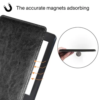 Pu Piele Caz pentru Amazon Toate-Nou Kindle pentru 2019 Kindle Touch Cazul a 10-a Generație Magnet Acoperă cu Suport de Mână