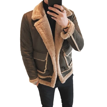 2019 oameni Noi sacou Clasic îngroșa paltoane barbati Rex păr de iepure haină de iarnă pentru Bărbați Jachete de moda uza L,XL,XXL,XXXL