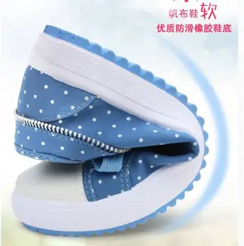 Pantofi de sex feminin elevii de versiunea coreeană plat respirabil fete panza pantofi casual, pantofi de sport M1-59