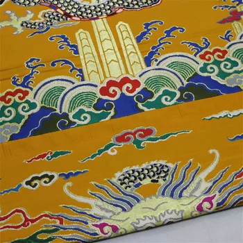CF83 Dragon Țesături Brodate Pentru Chineză Rochie de Mireasa Tesatura Jacquard Stil Chinezesc Cadou Pachet Decor Tesatura Mozaic
